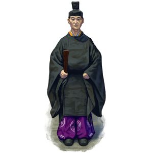 A senior Shinto Priest in vestments for an important matsuri.